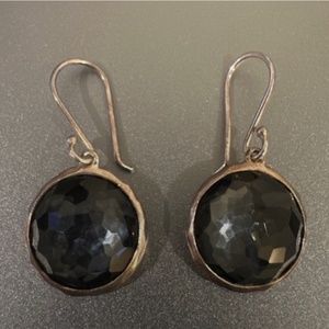 Ippolita Round Hematite Earrings Silver